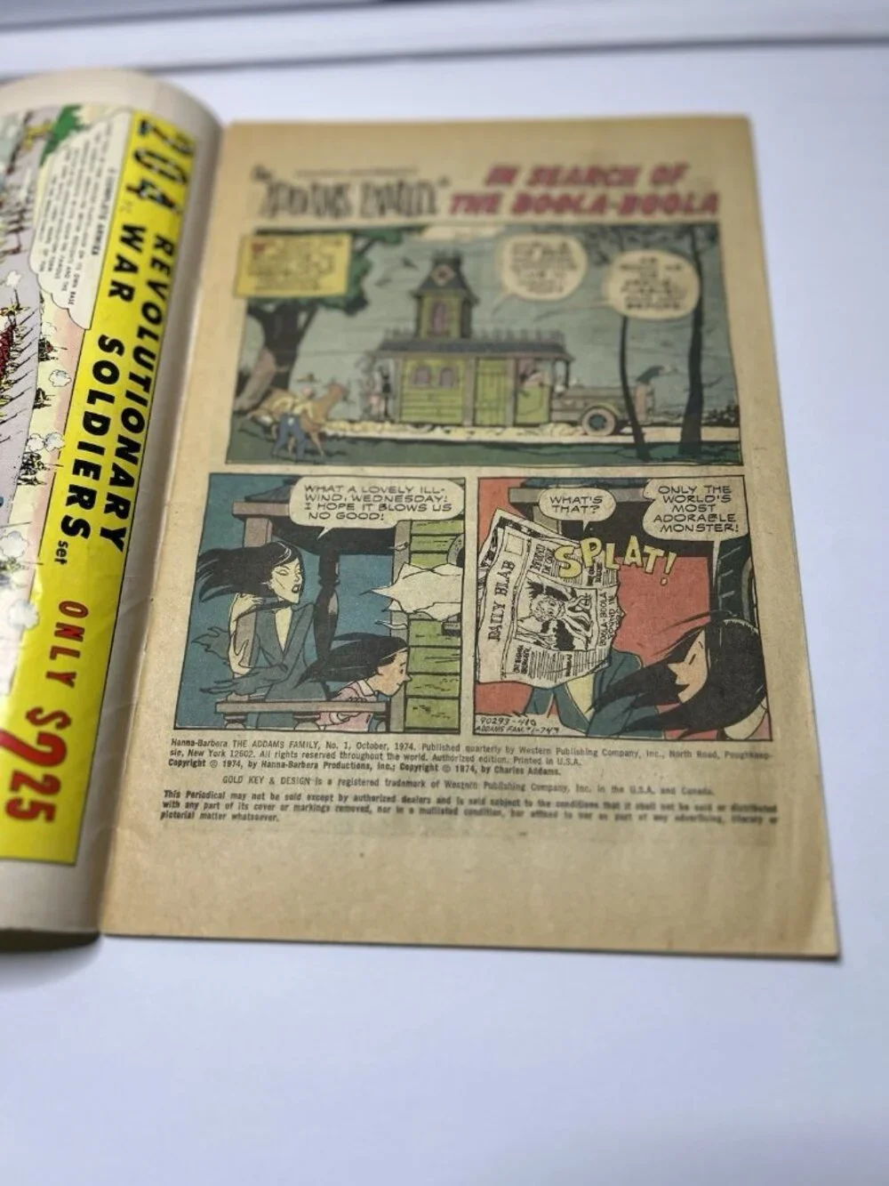 The Addams Family #1 Hannah Barbera Series Gold Key 1974 Wednesday  Comic Book